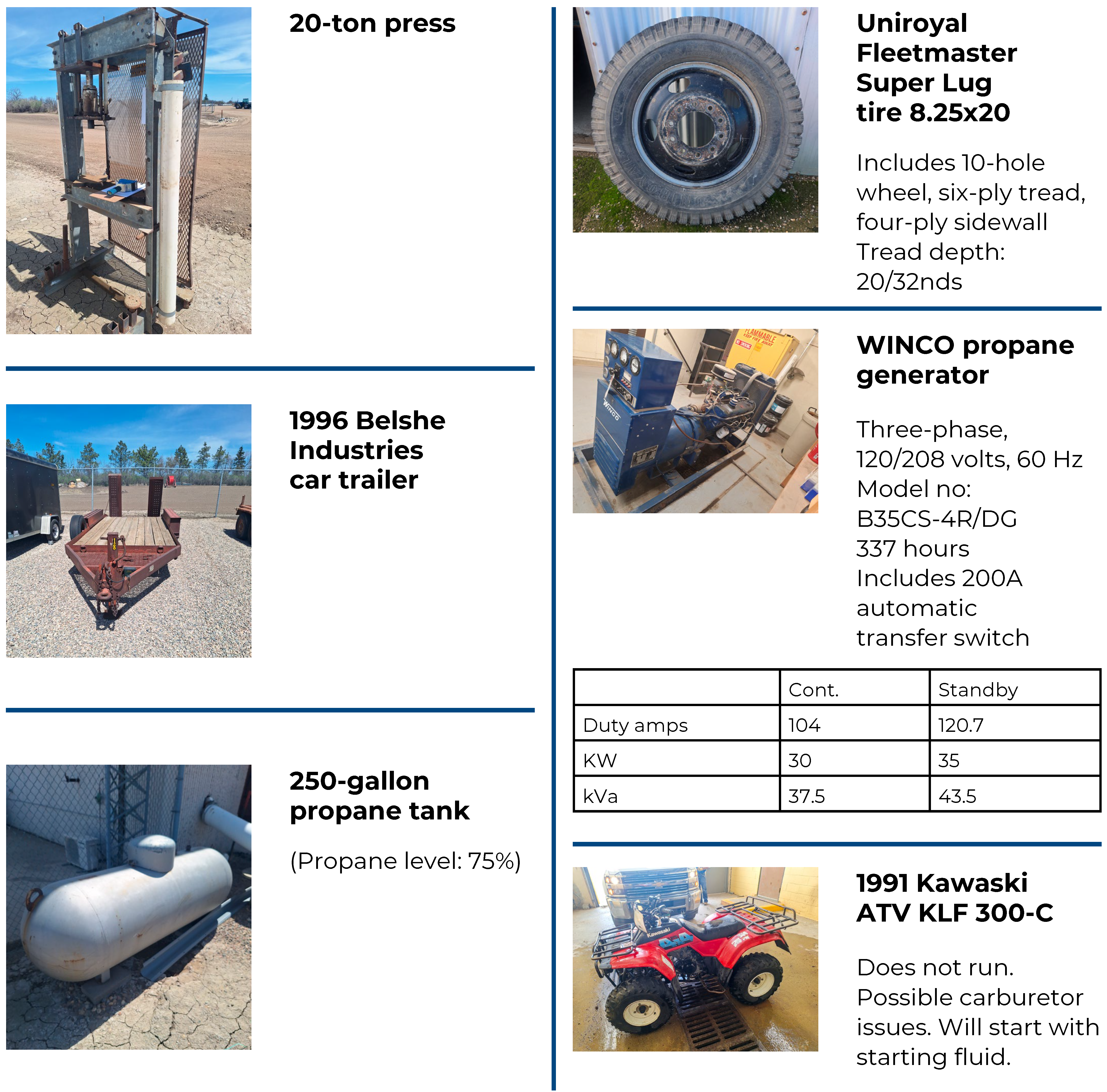 Items for Sale