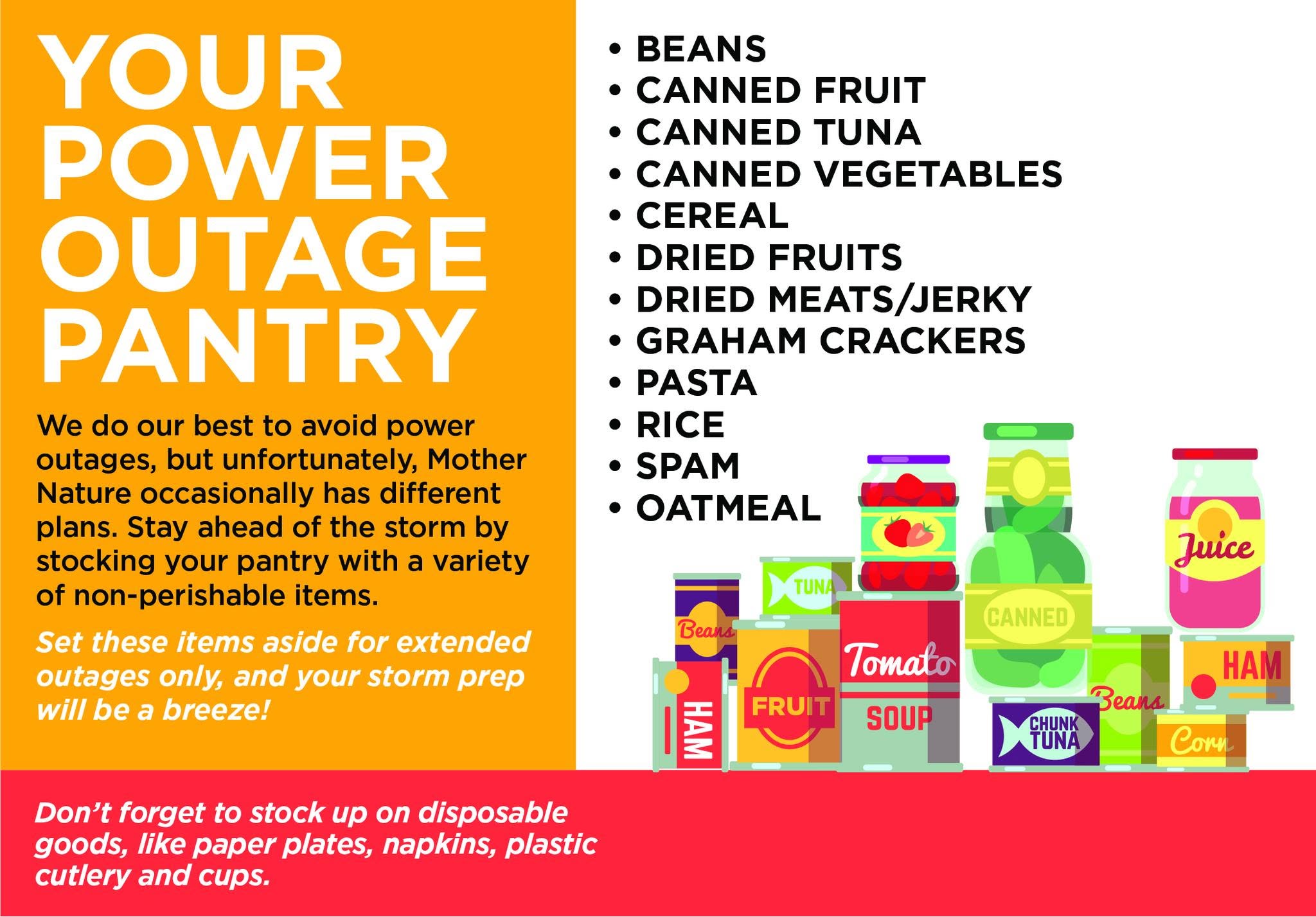 Power outage Pantry