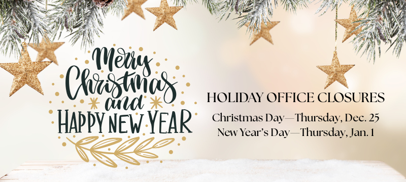 Holiday Office Closures